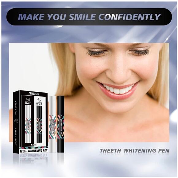 Teeth Whitening Pen Kit Day & Night | Peroxide Free, Enamel Safe, No Sensitivity - Picture 5 of 9